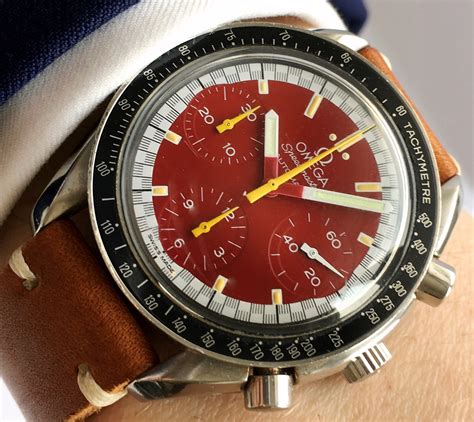 omega speedmaster michael schumacher red|Schumacher Omega Speedmaster original.